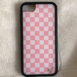 Pink checkered iPhone 7/8 case